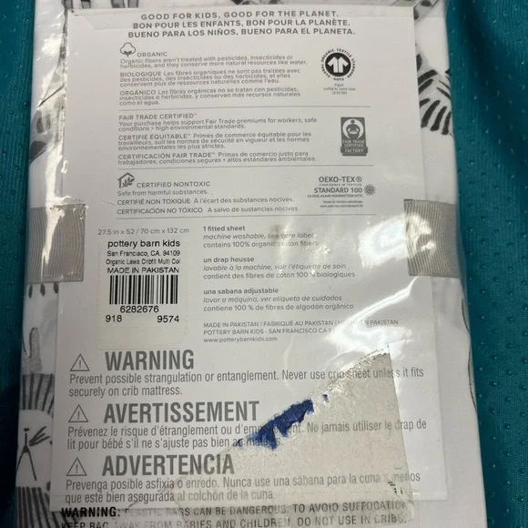 Pottery barn kids Lawson Organic fitted crib sheets. - Picture 3 of 4